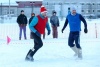 В НАО сыграли футбольный матч в валенках на снегу с российскими футболистами Сычёвым и Билялетдиновым